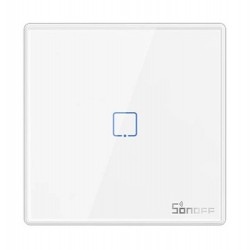 SONOFF smart διακόπτης T2EU1C-RF 433MHz, αφής, μονός, λευκός