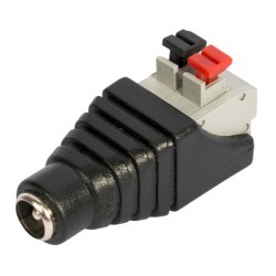FOLKSAFE βύσμα τροφοδοσίας DC θηλυκό DCFCP, 5.5x2.1mm, push-pin, 5τμχ