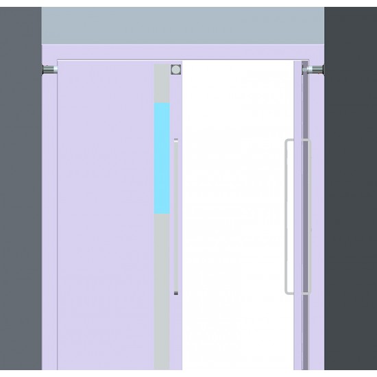 YLI ELECTRONIC επιτοίχια βάση συγκράτησης πόρτας YD-602L, 180kg