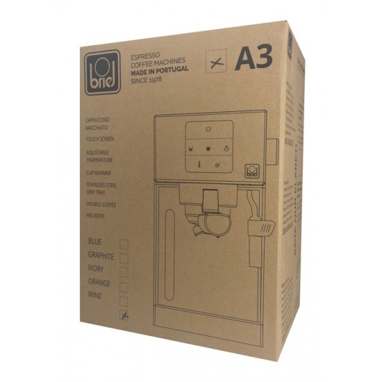 BRIEL μηχανή espresso Α3, 20 bar, touch, programmable