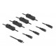 DELOCK καλώδιο USB Type-C σε 4x DC 5.5 x 2.1mm 86802, 1m, μαύρο