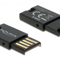 DELOCK USB card reader 91603 για κάρτες μνήμης micro SD, μαύρο