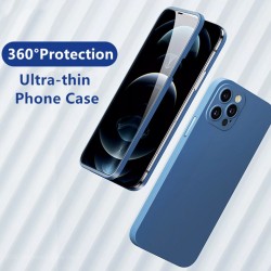 POWERTECH θήκη & tempered glass 2.5D TGC-0005 για iPhone 12 Pro, μπλε