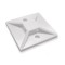 POWERTECH αυτοκόλλητη βάση δεματικών TIES-004, 30x30mm, 50τμχ, λευκό
