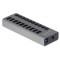 DELOCK USB hub 63670 με διακόπτες, 10x θυρών, 5Gbps, γκρι