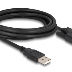 DELOCK καλώδιο USB σε USB Type B 87215, 3m, μαύρο