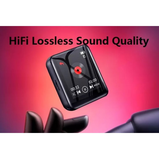 RUIZU MP3 player M4 με ηχείο, 1.8", 16GB, Bluetooth, ελληνικό μενού, μαύρο