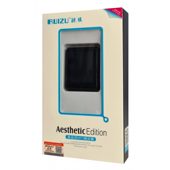 RUIZU MP3 player M4 με ηχείο, 1.8", 16GB, Bluetooth, ελληνικό μενού, μαύρο