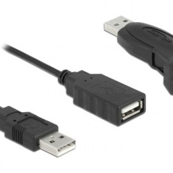 DELOCK αντάπτορας USB σε RS-232 DB9 61506 με καλώδιο USB, 0.8m, μαύρο