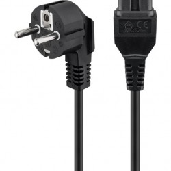 GOOBAY καλώδιο τροφοδοσίας 93277, γωνιακό, 0.75mm², 2m, μαύρο