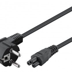 GOOBAY καλώδιο τροφοδοσίας 44877, γωνιακό, 0.75mm², 3m, μαύρο