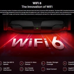 MERCUSYS router MR70X, Wi-Fi 6, 1800Mbps AX1800, Dual Band, Ver. 1.0