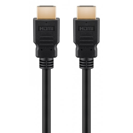 GOOBAY καλώδιο HDMI 2.1 58267 certified, ARC 8K/60Hz 48Gbps, 0.5m, μαύρο