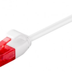 GOOBAY καλώδιο δικτύου 93691, CAT 6 U/UTP, slim, copper, 0.5m, λευκό