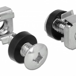 DELOCK σετ βίδες με παξιμάδια 42420 για rack, M6/16mm, 20τμχ