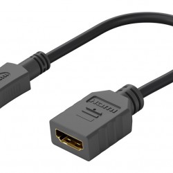 GOOBAY καλώδιο micro HDMI σε HDMI 58683, 4K/60Hz, 0.15m, μαύρο