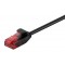 GOOBAY καλώδιο δικτύου 93717, CAT 6 U/UTP, slim, copper, 5m, μαύρο