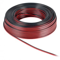 POWERTECH καλώδιο ήχου 2x 2.50mm² CAB-SP006, CCA, 10m, μαύρο & κόκκινο