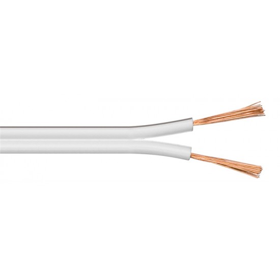 POWERTECH καλώδιο ήχου 2x 0.75mm² CAB-SP022, CCA, 10m, λευκό