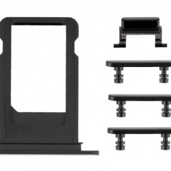 Πλαϊνά πλήκτρα και Βάση Sim για iPhone 7, Black