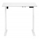 BRATECK ηλεκτρικό γραφείο S08-22D-B, ρυθμιζόμενο ύψος, 120x60cm, λευκό