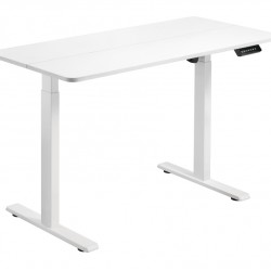 BRATECK ηλεκτρικό γραφείο S08-22D-B, ρυθμιζόμενο ύψος, 120x60cm, λευκό