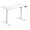 BRATECK ηλεκτρικό γραφείο S08-22D-B, ρυθμιζόμενο ύψος, 120x60cm, λευκό