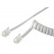 GOOBAY καλώδιο τηλεφώνου 50246, spiral, RJ10 4P4C, CCA, 2m, λευκό