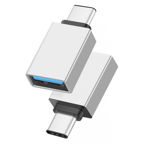 POWERTECH αντάπτορας USB-C σε USB 3.0 PTH-062, 5Gbps, ασημί