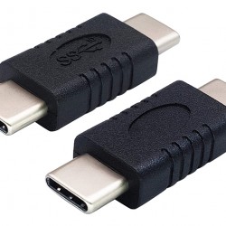 POWERTECH αντάπτορας USB-C αρσενικό σε USB-C αρσενικό PTH-061, μαύρος