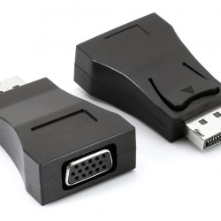POWERTECH Αντάπτορας DisplayPort (M) σε VGA (F) CAB-DP035, μαύρο