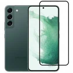 POWERTECH tempered glass 3D TGC-0551, full glue, Samsung S22+ 5G, μαύρο