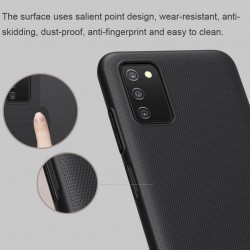 NILLKIN θήκη Super Frosted Shield για Samsung Galaxy A03S/A037G, μαύρη