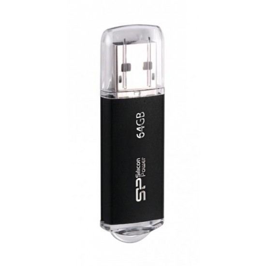 SILICON POWER USB Flash Drive Ultima II-I, 64GB, USB 2.0, μαύρο