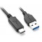 POWERTECH καλώδιο USB 3.0 σε USB-C CAB-UC002, 2m, μαύρο