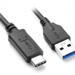 POWERTECH καλώδιο USB 3.0 σε USB-C CAB-UC013, 1m, μαύρο