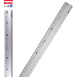 MP μεταλλικός χάρακας PA003, 30cm, ασημί