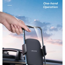 USAMS βάση smartphone αυτοκινήτου US-ZJ065 για ταμπλό/παρμπρίζ, μαύρη