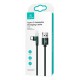 USAMS καλώδιο USB-C σε USB SJ477, περιστρεφόμενο βύσμα, 2A, 1m, πράσινο