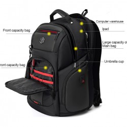 ARCTIC HUNTER τσάντα πλάτης B00341 με θήκη laptop 15.6", 30L, μαύρη