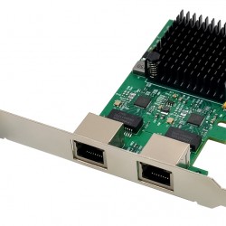 POWERTECH κάρτα επέκτασης PCIe σε 2x RJ45 2.5G ST7275, RTL8125B
