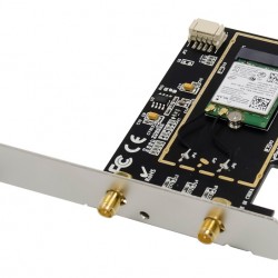 POWERTECH κάρτα επέκτασης PCIe ST718, AC7260 Dual-Band Wireless