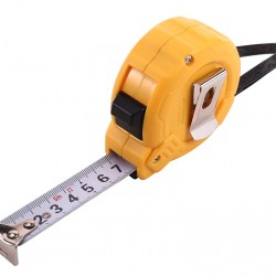 DELI μέτρο DL9005B, με κλείδωμα & clip ζώνης, 5m x 19mm