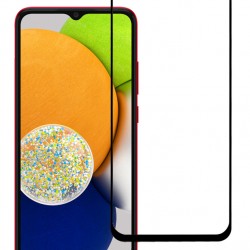 POWERTECH tempered glass 5D TGC-0574, Samsung A03, full glue, μαύρο