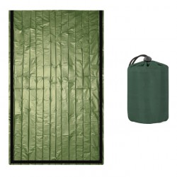 Θερμική κουβέρτα επιβίωσης SUMM-0006, 120 x 120cm, πράσινη