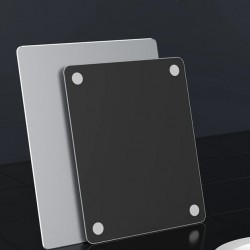 CABLETIME μεταλλικό mouse pad CT-MP24-AS, 246x202x2mm, ασημί & μαύρο