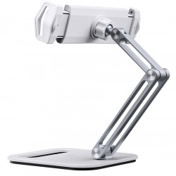 CABLETIME μεταλλική βάση tablet CT-PS03-AS, 4-13", ρυθμιζόμενη, λευκή