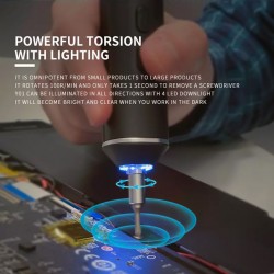 JAKEMY ηλεκτρικό κατσαβίδι JM-Y01 με LED φακό, 2000mAh, 20 μύτες