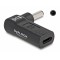 DELOCK αντάπτορας τροφοδοσίας laptop 60007, USB-C σε Dell 4.5x3mm, μαύρος
