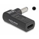 DELOCK αντάπτορας τροφοδοσίας laptop 60007, USB-C σε Dell 4.5x3mm, μαύρος